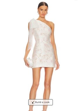 superdown jenna one shoulder dress Bardot Jenna One Shoulder Dress in Orchid White